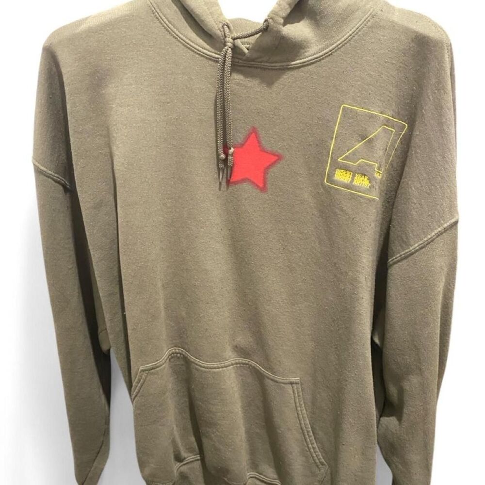 Travis-scott Men's Khaki and Green Hoodie